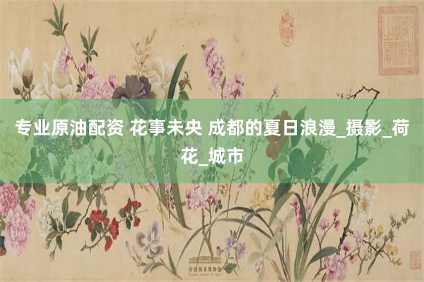 专业原油配资 花事未央 成都的夏日浪漫_摄影_荷花_城市