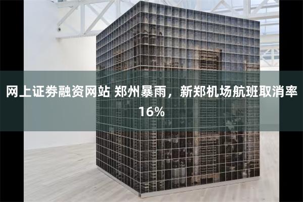 网上证劵融资网站 郑州暴雨，新郑机场航班取消率16%